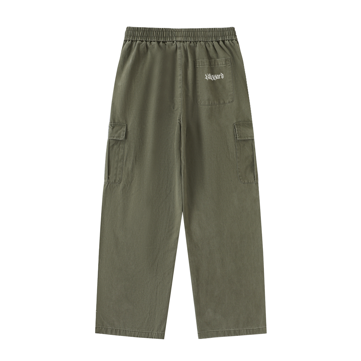 Drawstring Straight-Leg Cargo Bottoms